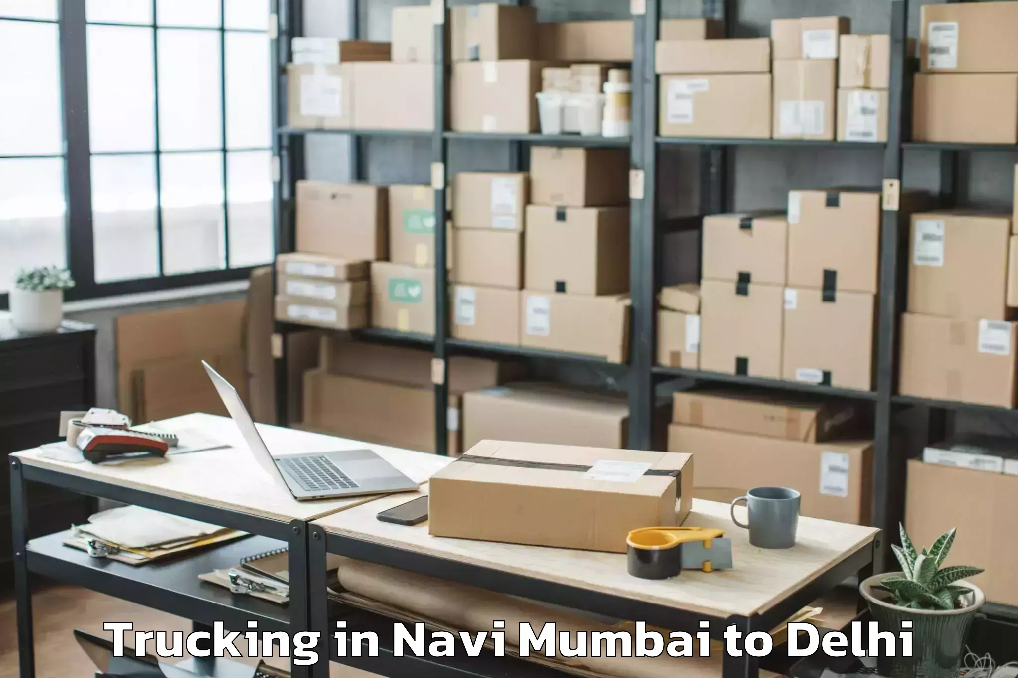 Affordable Navi Mumbai to Parsvnath Mall Akshardham Trucking